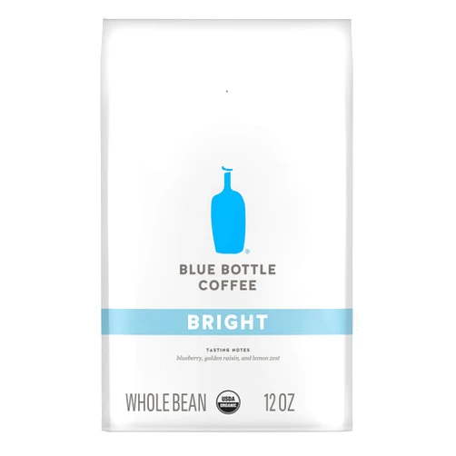 Blue Bottle Coffee Blue Bottle Whole Bean Organic Coffee, Bright, Light Roast, 12 Ounce Bag (Pack of 1)