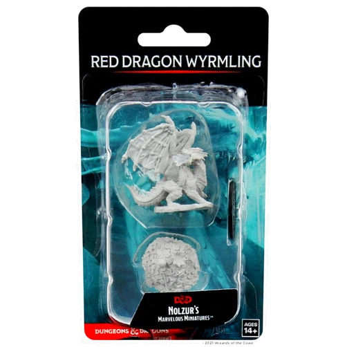 WizKids Nolzurs D&D Marvelous Unpainted Miniatures: Wave 10: Red Dragon Wyrmling