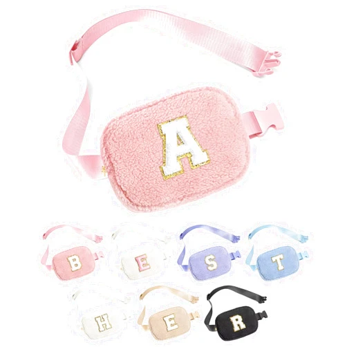 YOOLIFE Christmas Gifts for Girls Kids - Birthday Gifts for 3 4 5 6 7 8 9 10 11 12 13 Year Old Girl, Initial Fanny Pack Belt Bag Purse, Stocking Stuffers for Girls Teen Daughter Sister, Pink A