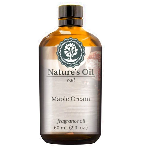Nature's Oil Maple Cream Fragrance Oil (60ml) for Diffusers, Soap Making, Candles, Lotion, Home Scents, Linen Spray, Bath Bombs, Slime