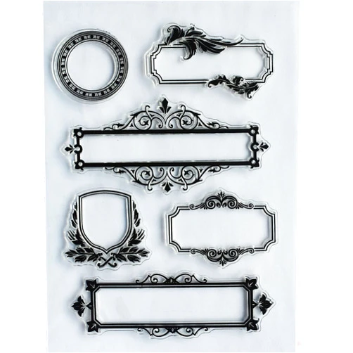 Wxnryvuc Frame Heart Design for Wishes/Greeting Words Silicone Clear Stamps for Card Making Decoration and Scrapbooking Crafting Photo Frame Gifts (Wishes Frame)