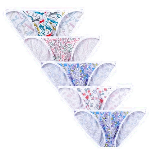 JINSHI Men G String Low Rise Bikini Briefs Underwear Multipack
