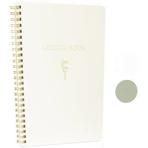 ZICOTO Easy to Use Accounting Ledger Book - The Perfect Expense Tracker Notebook for Your Small Business - Simplified Personal Finance Checkbook, Income and Expense Log Book