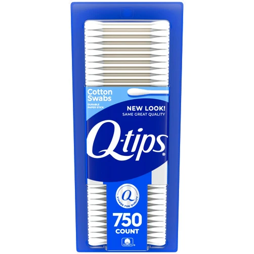 Q-tips Cotton Swabs For Hygiene and Beauty Care Original Cotton Swab Made With 100% Cotton 750 Count