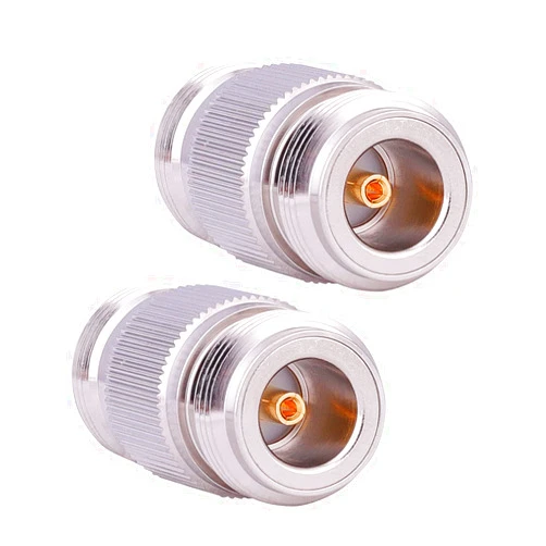 XRDS -RF 2PCS N Female to N Female Connector RF Coax Cable Adapter Barrel Connectors Double Female Connector Plug (NOT for TV)