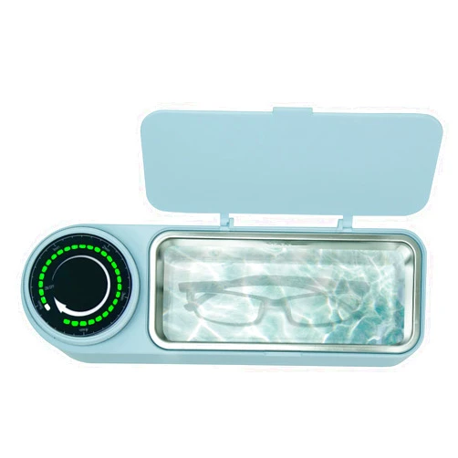 ONEZILI Ultrasonic Jewelry Cleaner, Low Noise Timer Mini Portable for Cleaning Jewelry Watches Eyeglasses Ring Coins Retainer Professional Ultrasonic Glasses Cleaner Machine