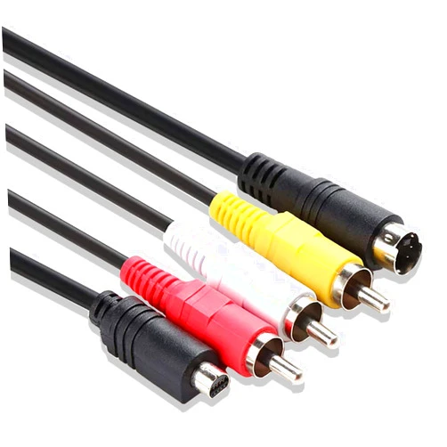 Tobysome VMC-15FS VMC Audio Video Cable,AV to RCA Cable Cord Wire Compatible with Sony Handycam Camcorder Camera DCR-SR90/ DPP-EX50/ HDR-CX7/ HDR-FX7/ DCR hc20 and Other Cameras with 10-pin(1.5m)