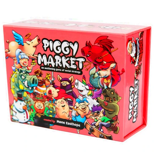 Party Profi Piggy Market Fun Party Game - Auctioning Card Game of Social Strategy