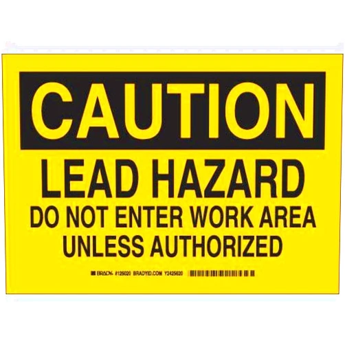 Brady 126021 Chemical and Hazard Sign, Legend 