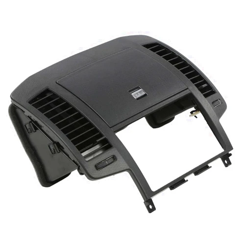 PIT66 Center Dash Radio Bezel Storage Cubby Vents Compatible with 2005 2006 Nissan Altima Black