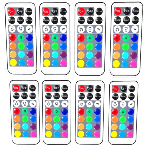 KITOSUN Exclusive Remote Controllers for Kitosun Submersible Floralyte V LED Lights 21Keys (Pack of 8) - DO NOT Work with The Other Lights