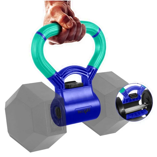 Yes4All Kettlebells Grip, Dumbbell Grip Handle, Convert Dumbbells into Kettlebell for Home Gym, Kettlebell for Weights Plate