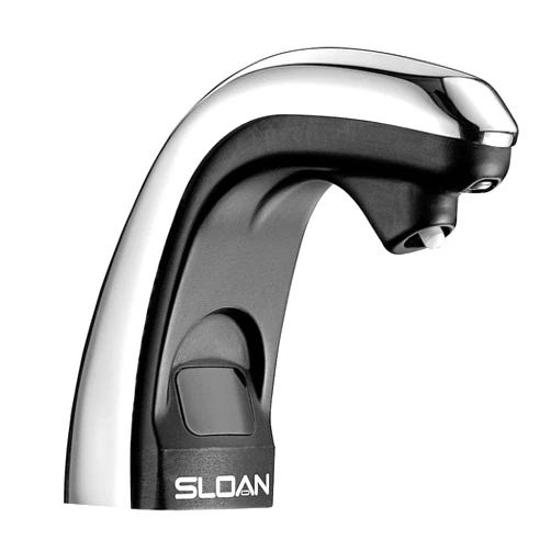 Sloan ESD-250 Deck-Mounted Liquid Soap Dispenser - Infrared Sensor Activated, Polished Chrome Finish, Battery-Powered, Modular One-Piece Construction, 3346050
