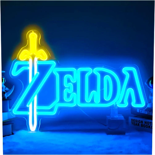 JianJung LOZ Neon Sign Gaming Neon Signs for Wall Dimmable LED Light Sign Game Room Decor Neon Light up Sign for Bedroom Boys Room Game Zone Wall Decor Gifts for Gamer Fans