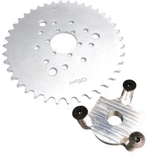 DONSP1986 Rear Hub Adapter 1 inch CNC Fully Made & 40T Multifunctional Sprocket, 2 Stroke and 4 Stroke Gas Motorized Bicycle Parts