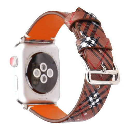 MeShow 49mm 45mm 44mm 42mm Tartan Plaid Style Replacement Strap Wrist Band with Metal Adapter Compatible for Apple Watch Series 8 7 SE 6 5 4 3 2 1/Ultra(Not fit for 38mm/40mm/41mm Apple Watch)