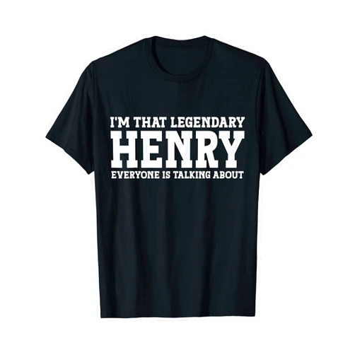 Henry Gifts Henry Tee Men Name Birthday Gifts Henry Personal Name Funny Henry T-Shirt