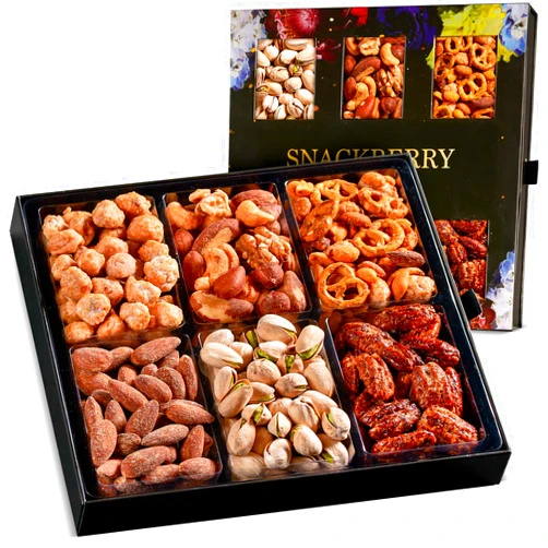 Snackberry Holiday Mixed Nuts Gift Basket, in Elegant Drawer Gift Box, Gift Set for Easter Day, Birthday Party, Sympathy, Healthy Gift Snack Box for Men and Women. Kosher - Snackberry
