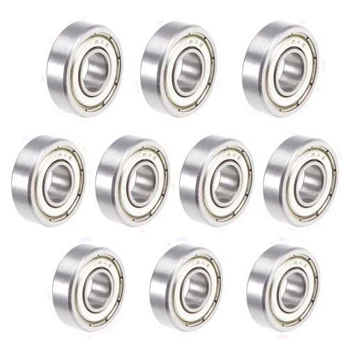 uxcell R4ZZ Ball Bearing 1/4-inchx5/8-inchx0.196-inch Double Shielded ABEC-1 Bearings 10pcs