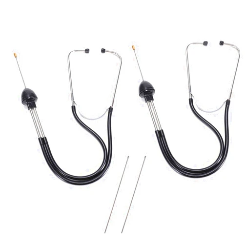 Lamoutor 2Pcs Automotive Mechanic Stethoscope Engine Stethoscope Tool for Cars, Trucks and Motorcycles