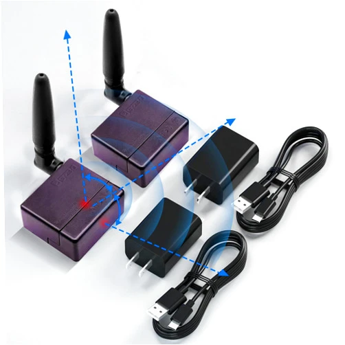 SZBJ Wireless IR Repeater,Transmitters of Electronic Signals,IR Repeater Hidden Infrared Remote Extender System,IR Repeater kit Emitter and Receiver WL-BIRE