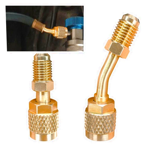 LAINLOY R410A Straight & Angled Adapter, Mini Split System Adapter, 5/16