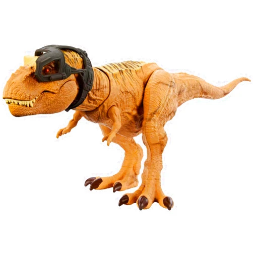 Mattel Jurassic World Hunt 'n Chomp Dinosaur Toy with Sound & Motion, Tyrannosaurus T Rex Action Figure with Tracking Gear