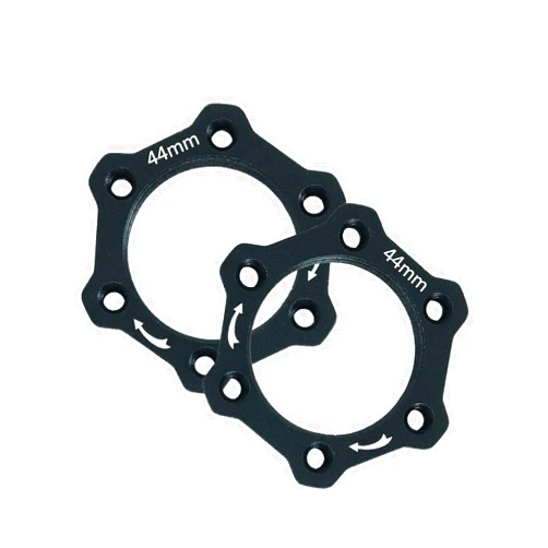 Thinvik 44MM Bike Freewheel Threaded Hubs Disk Disc Brake Rotor 6 Bolt Flange Adapter - 2 pcs/Pack
