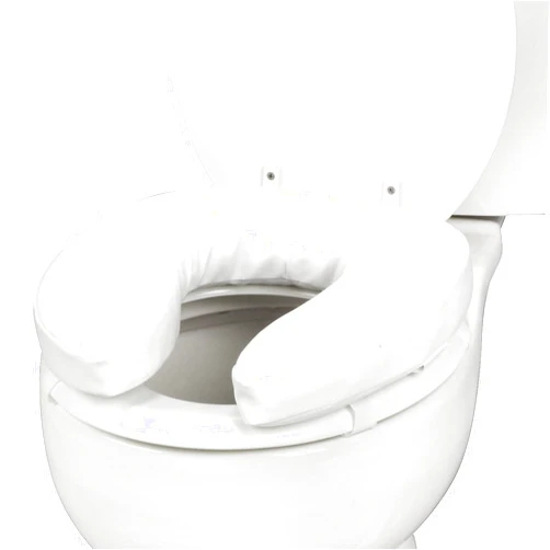 DMI Raised Toilet Seat Cushion Seat Cushion and Seat Cover to Add Extra Padding to the Toilet Seat while Relieving Pressure, Tear Resistant, FSA & HSA Eligible, 2 Inch Pad, White