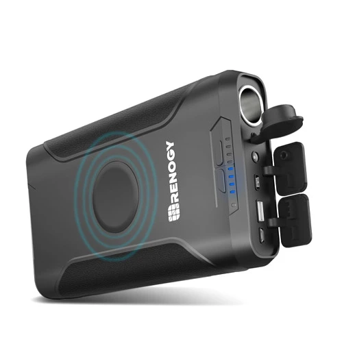 Renogy 72000mAh 266Wh 12v Power Bank with 60W PD, CPAP Battery for Camping, High Capacity Large Camping Power Bank with USB-C DC Wireless Charging & Flashlight, CPAP Battery Backup Power Supply