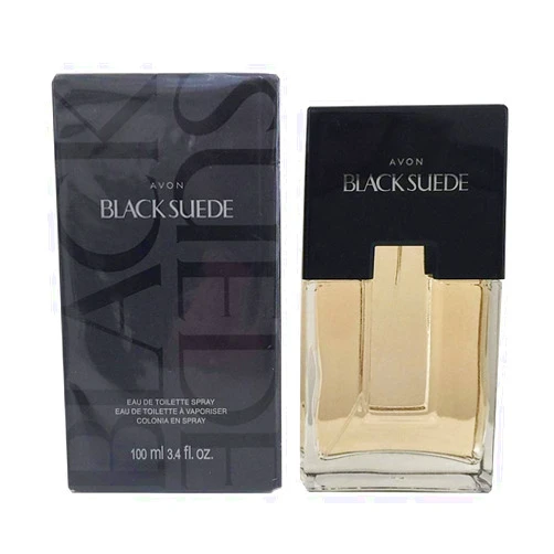 AVON Black Suede for Men Eau De Toilette Spray - 3.4 Ounce