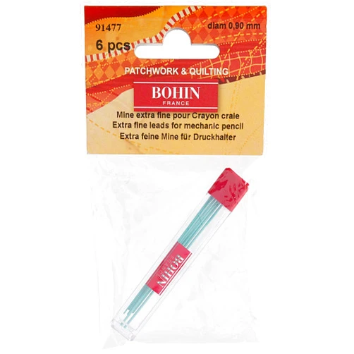 Bohin Mechanical Chalk Pencil Refill 6/Pkg-Green