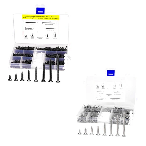 LERNOU M3 Assortment Kit Short Cabinet Screws,Small 304 Stainless Steel Screws Set Contains 20pcs M6 Screw Anchors.