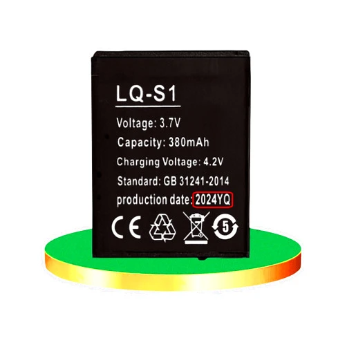 BETTHK 2024 Upgrade Version Smart Watch Battery Replacement lq-s1 Battery Smart Watch 3.7 v Rechargeable Li-ion Polymer Battery 380mAh for DZ09 Smart Watch RYX-NX9 A1 FYM-M9 HKX-S1 GT08 QN-01 Battery