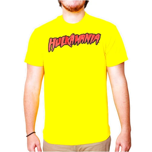 WWE Hulk Hogan Hulkamania Wrestling Adult T-Shirt