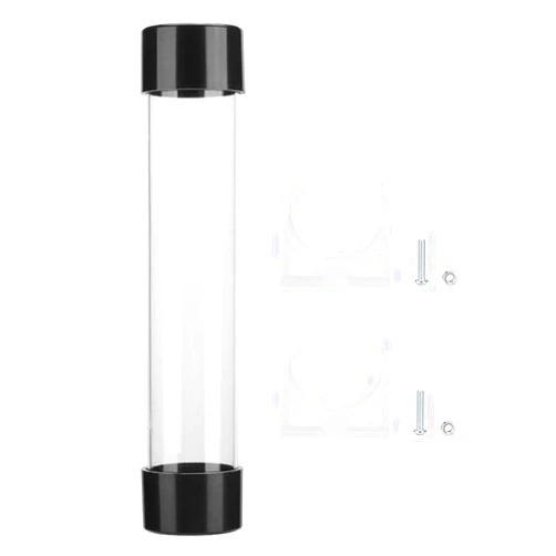 Cuifati 240MM Water Cooling Water Transparent Cylindrical Water CPU Cooling System With A 45 mm Fiameter Tube PC Water Cooling for Faster Heat Dissipation.
