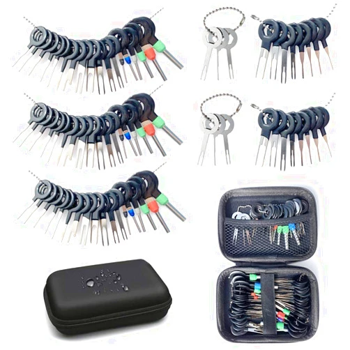 Maerd Terminal Removal Tool Kit, 76Pcs Terminal Ejector Kit for Car, Pin Extractor Tool Set Release Electrical Wire Connector Puller Repair Key Removal Tools …