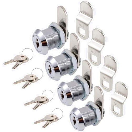 WOOCH Cabinet Cam Lock, 5/8 Inch Keyed Alike Cam Locks Secure File Drawer Door Mailbox Tool Box Dresser RV Cylinder Replacement Lock Hardware, Fits on 1/2