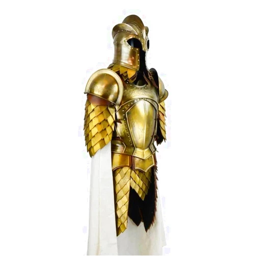 AlPath 15th Century ~ Battle LARP Warrior Kingsguard Half Body Armor Suit, Knight Half Suit Wonderful Gift for Medieval Lover