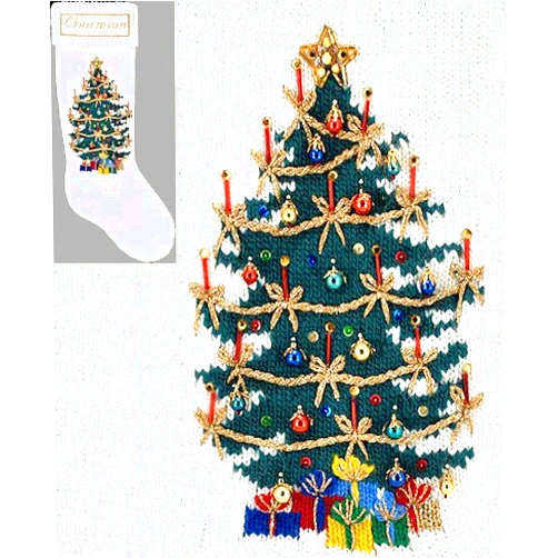 Elegant Heirlooms Christmas Stockings Kits for Knitting Christmas Tree