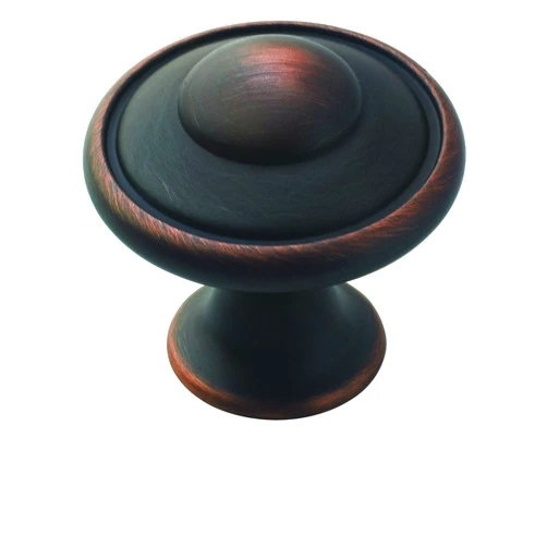 Amerock | Cabinet Knob | Oil Rubbed Bronze | 1-3/16 inch (30 mm) Diameter | Everyday Heritage | 10 Pack | Drawer Knob | Cabinet Hardware