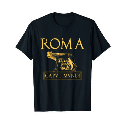 SPQR Roma Caput Mundi Italian Pride Apparel Roma Caput Mundi Rome Roman Empire Shirt T-Shirt