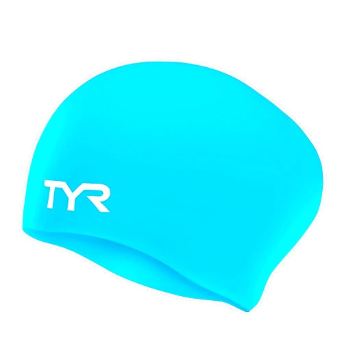 TYR Adult Long Hair Wrinkle-Free Silicone Swim Cap