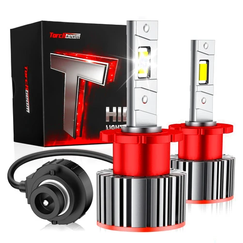 Torchbeam D2S D2R HID Bulbs, 6500K 45W for HID Assembly, 22000 Lumens 85122 66240 66040 66240CBI Xenon HID Bulbs, Pack of 2