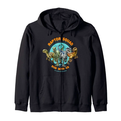 Jurassic World: Camp Cretaceous Raptor Squad Run With Us Zip Hoodie