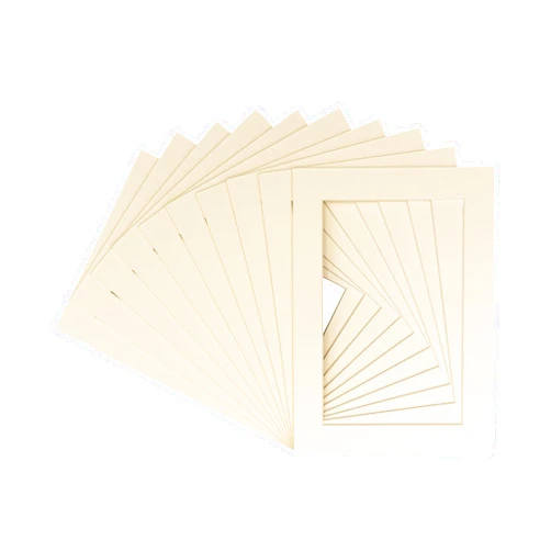 Poster Palooza 8x10 Mat for 11x14 Frame - Precut Mat Board Acid-Free Textured Cream 8x10 Photo Matte for a 11x14 Picture Frame, for Family Photos, Show Kits, Art, Picture Framing, Pack of 1 Mat