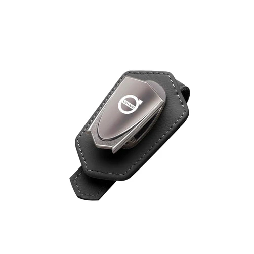CYFYF Car Visor Sunglasses Holder for Volvo S60/V60/S90/V90/XC40/XC60 Emblem Car Glasses Clip Interior Key Card Storage Sun Visor Clip Organization Accessories,Black