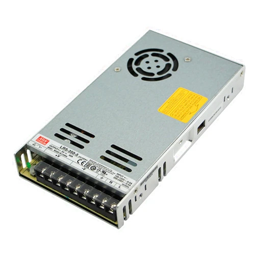 Generic Mean Well LRS-350-5 5V 73A 350W Single Output Switching Power Supply, 115/230VAC Input, Industrial-Grade, 30mm Low Profile, for Industrial Automation, Machinery, Telecommunications