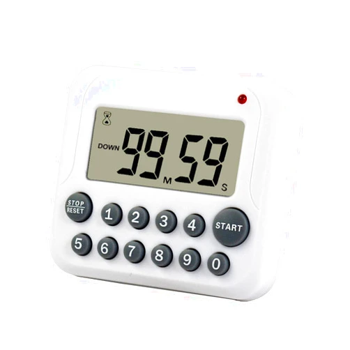 WiseField Digital Kitchen Timer Countdown Up Loud Alarm Timer Magnetic Large Screen Cooking Timer, Directly Input Numbers