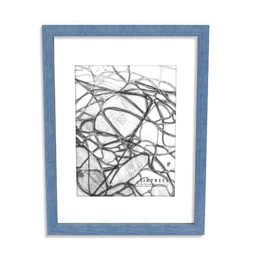 SIXTREES WD29514-80 11 x 14 in. Ethan Blue M2 Picture Frame